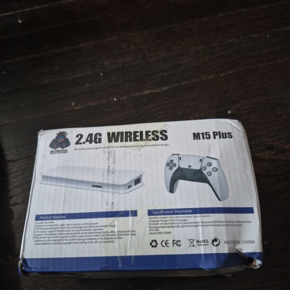 SJGAM 2.4G Wireless M15 Plus Game 2 Controllers 3D Rockers Arcade